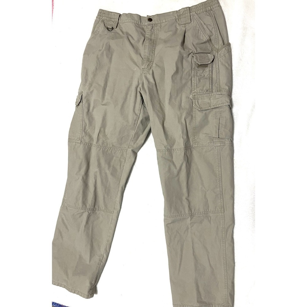 5.11 Tactical Series Mens Khaki Cotton Canvas Cargo Pants 74251 40x34 Utility